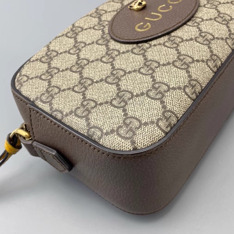 🐅GUCCI古馳NeoVintage系列虎頭相機包 🦊烏木色-16