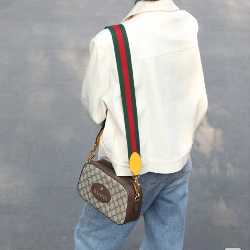 🐅GUCCI古馳NeoVintage系列虎頭相機包 🦊烏木色-31