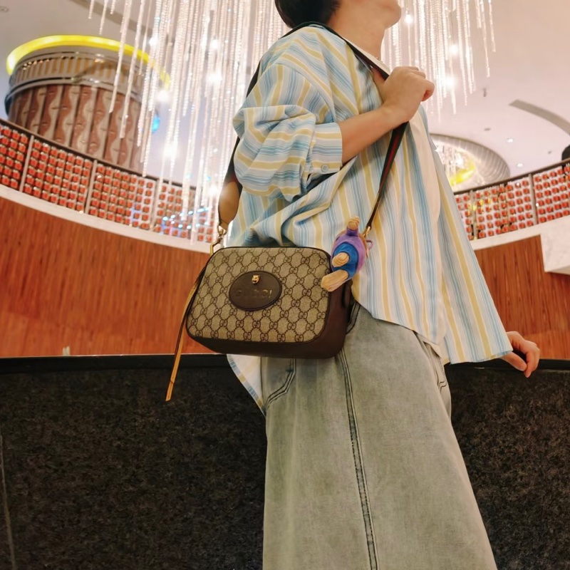 🐅GUCCI古馳NeoVintage系列虎頭相機包 🦊烏木色-32