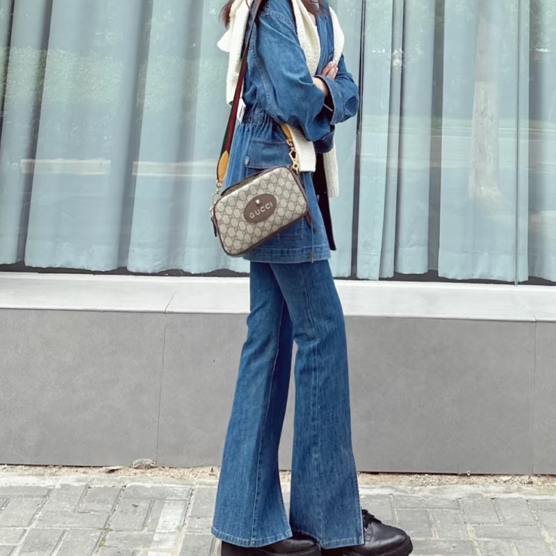 🐅GUCCI古馳NeoVintage系列虎頭相機包 🦊烏木色-33