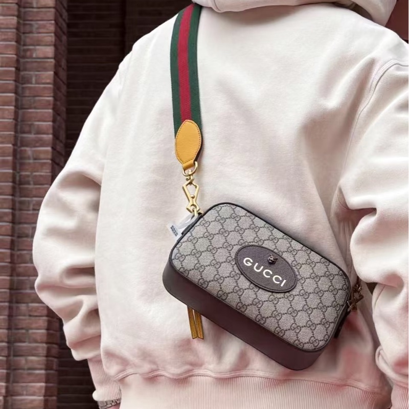 🐅GUCCI古馳NeoVintage系列虎頭相機包 🦊烏木色-35