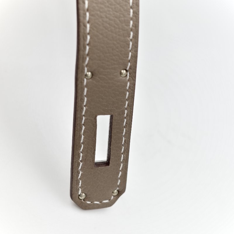 Hermès 愛馬仕 大象灰 Evercolor 牛皮革 Mini Jypsiere 肩背包 W刻 防塵袋 紙盒 購證-15