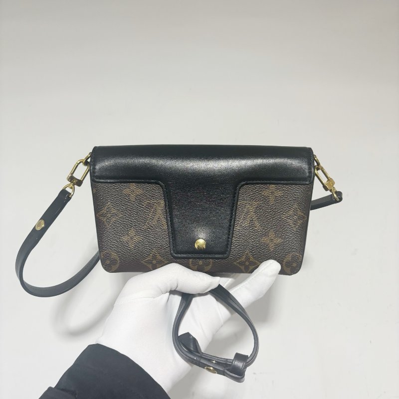芯片款 路易威登/Louis Vuitton Padlock On Strap 老花拼黑色迷你鎖頭包-1