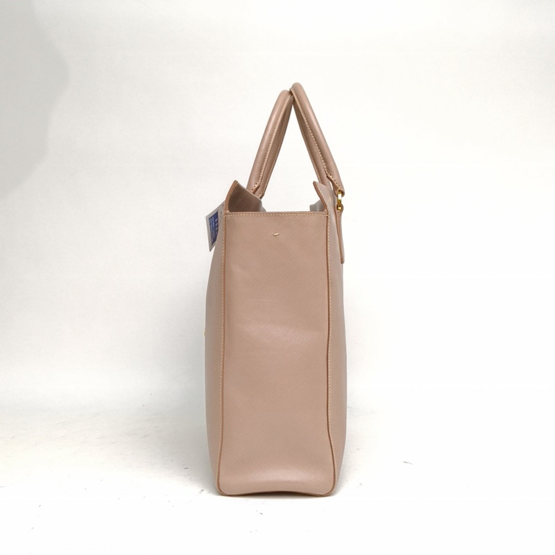 PRADA 粉色牛皮手提包-1