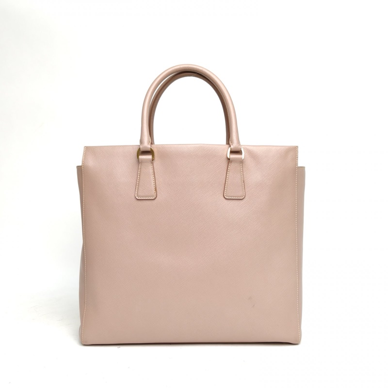 PRADA 粉色牛皮手提包-2