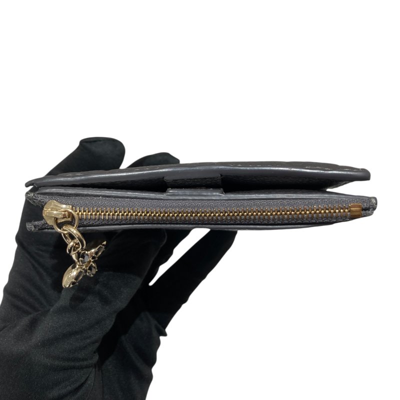 LOUIS VUITTON 路易威登 M12536 PORTEFEUILLE LISA 短夾 皮革 灰色 銀釦-5