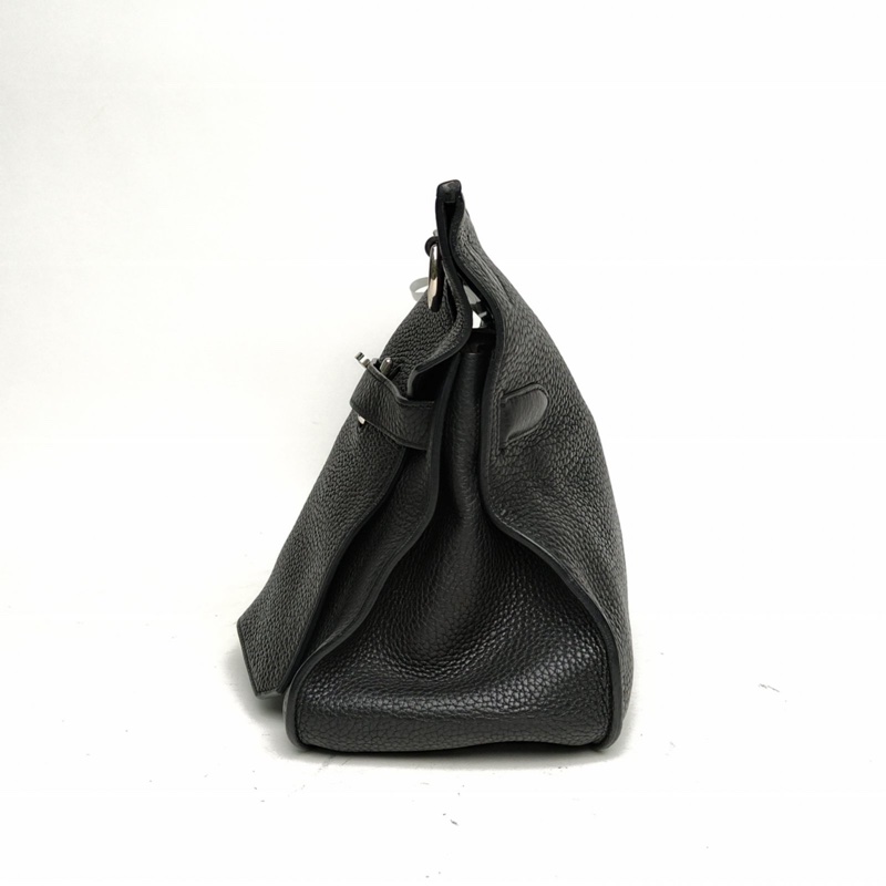 HERMES 吉普賽Jypsiere34黑色Togo皮框O銀扣-1