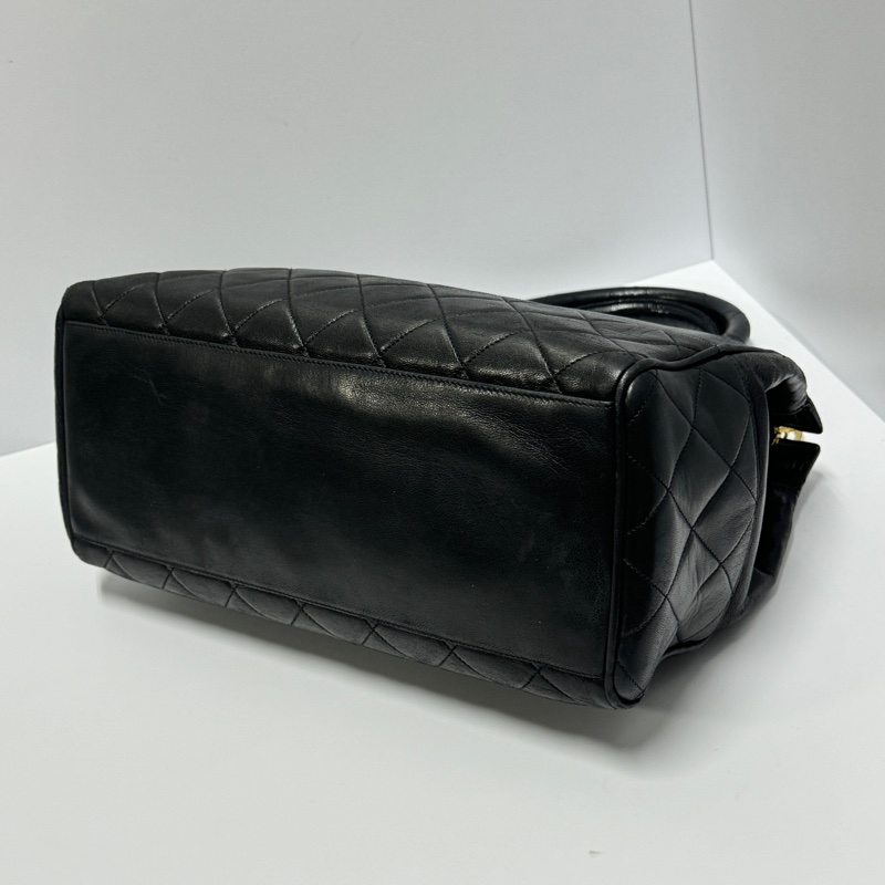 【超級新🆕】 Chanel 黑金羊皮 小托特肩背包 (專櫃223,000)-15