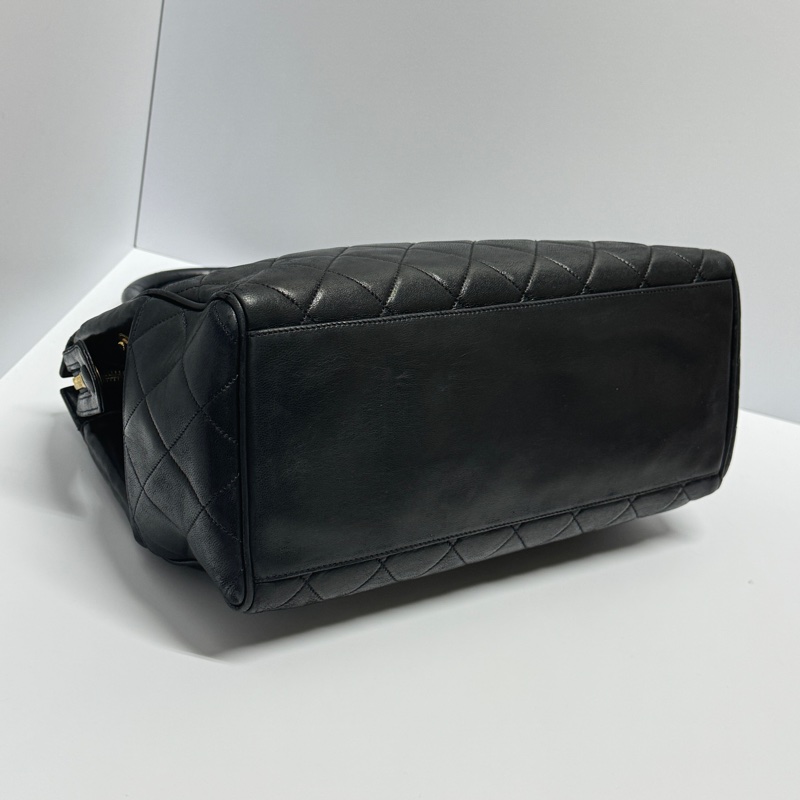 【超級新🆕】 Chanel 黑金羊皮 小托特肩背包 (專櫃223,000)-16