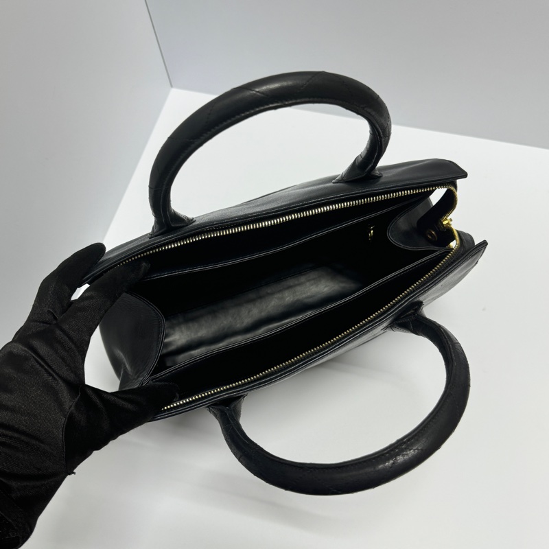 【超級新🆕】 Chanel 黑金羊皮 小托特肩背包 (專櫃223,000)-18