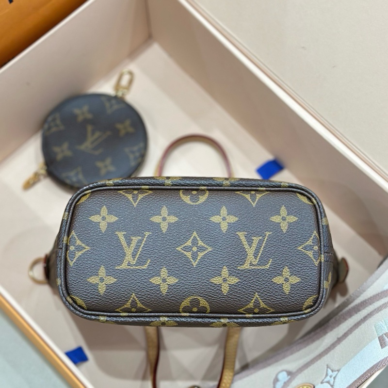 LV neverfull bb手提斜挎包 芯片款-4