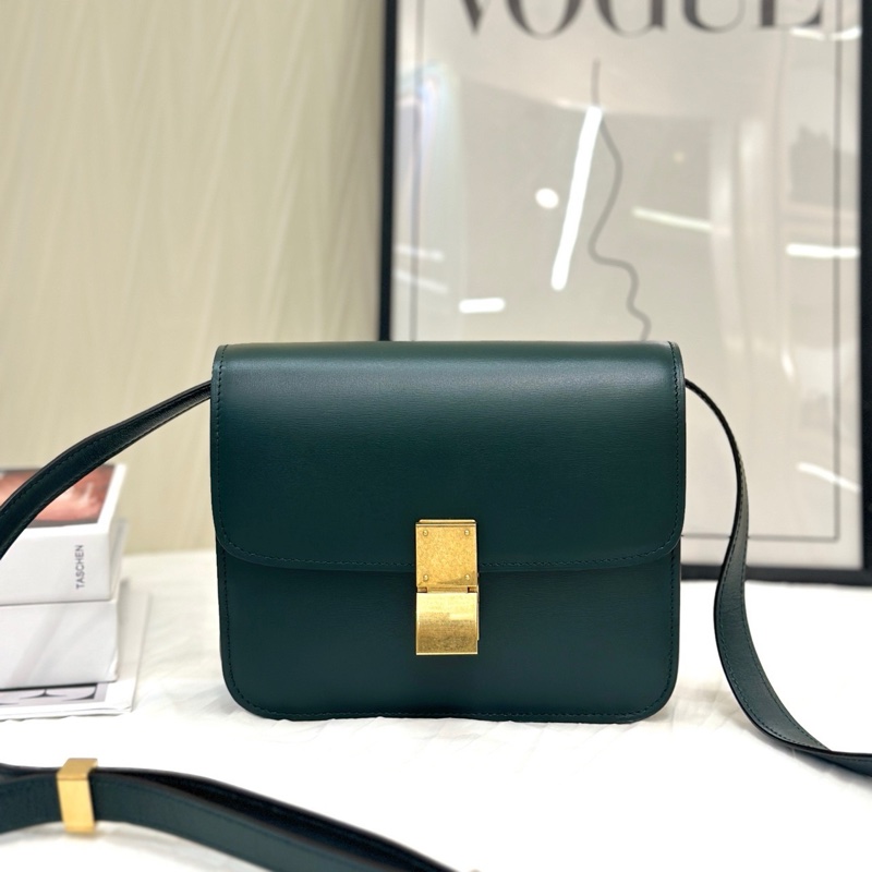 Celine經典小號豆腐包Box單肩斜挎包-0