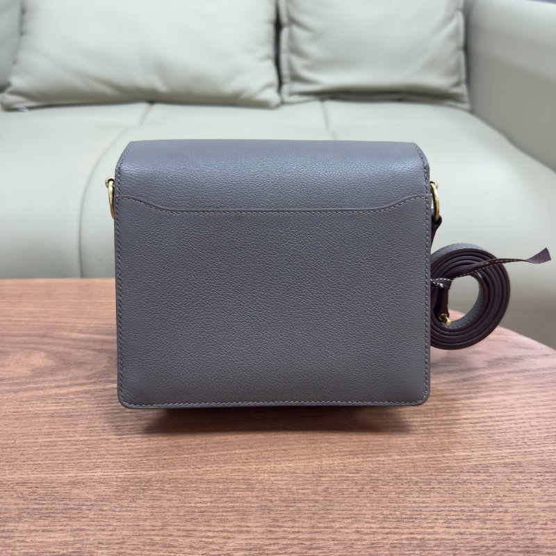 愛馬仕Hermes Roulis19 錫器灰金扣 Evercolor皮-1