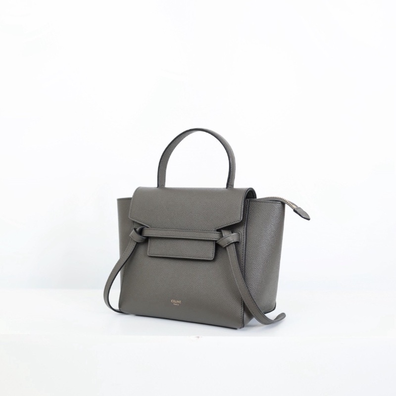 二手Celine Belt Nano 質感灰-1