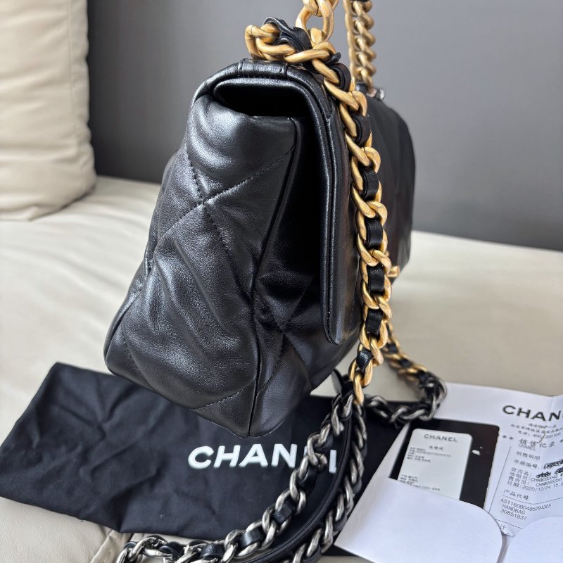 香奈兒/Chanel 黑金19bag小號鏈條包-2