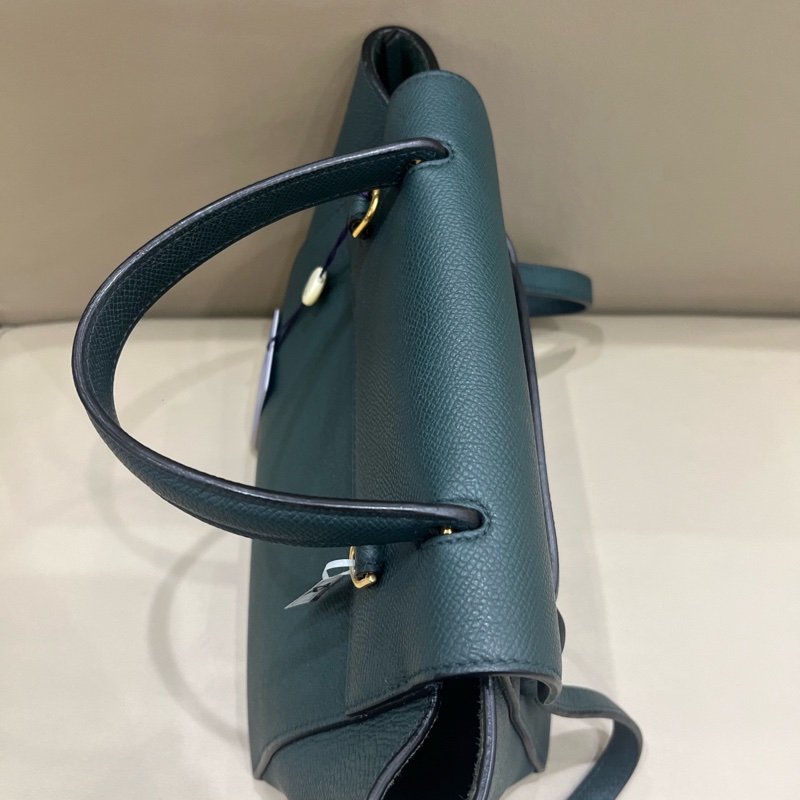 Celine賽琳墨綠色小號鯰魚包-4