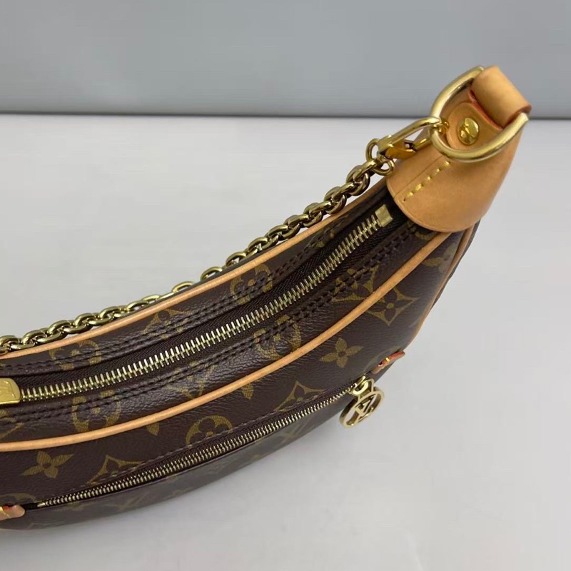 🌷新年芯片款!Louis Vuitton Loop 月亮包/豌豆包 老花-6