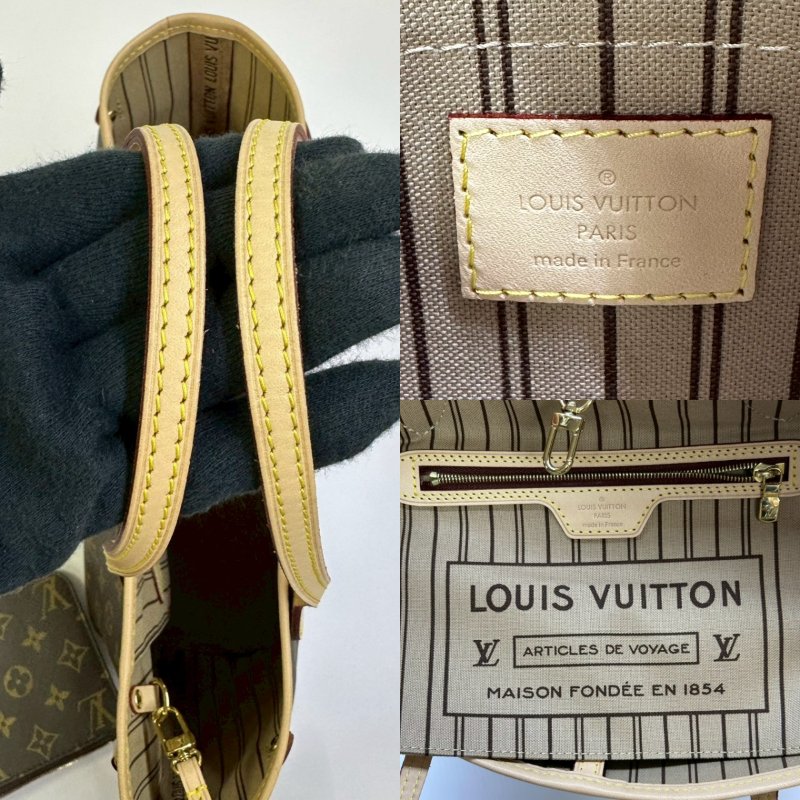 LV Neverfull PM老花托特包-6