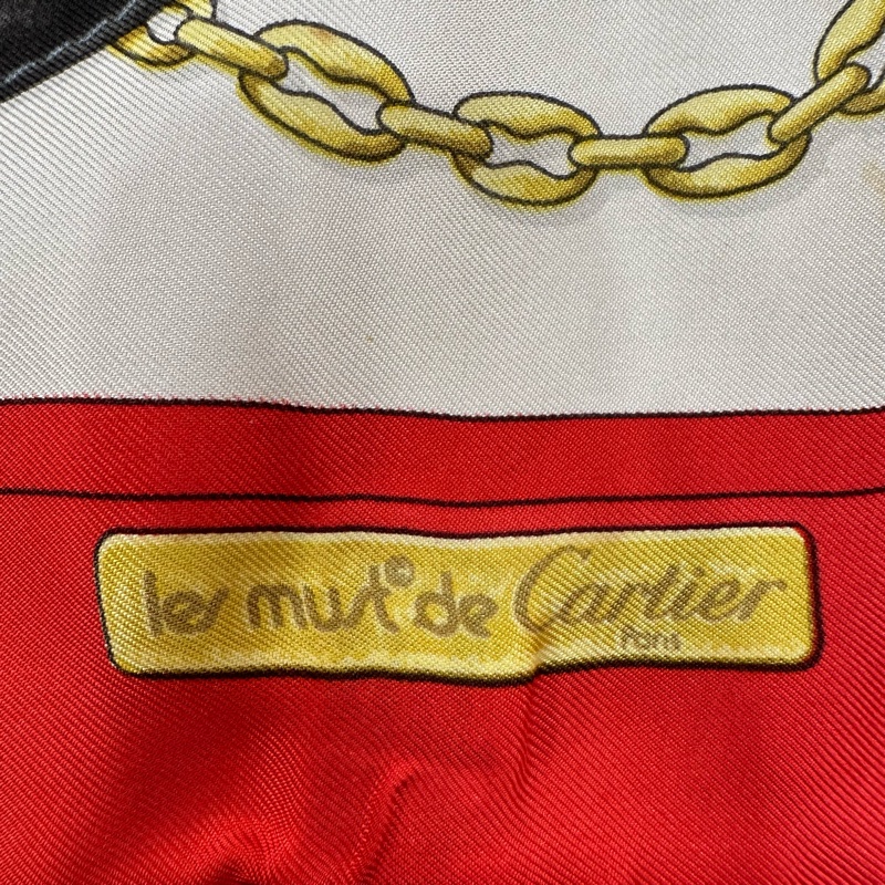 【赫蒂國際精品】 Cartier 卡蒂亞Must de Cartier 系列絲巾 vintage-2