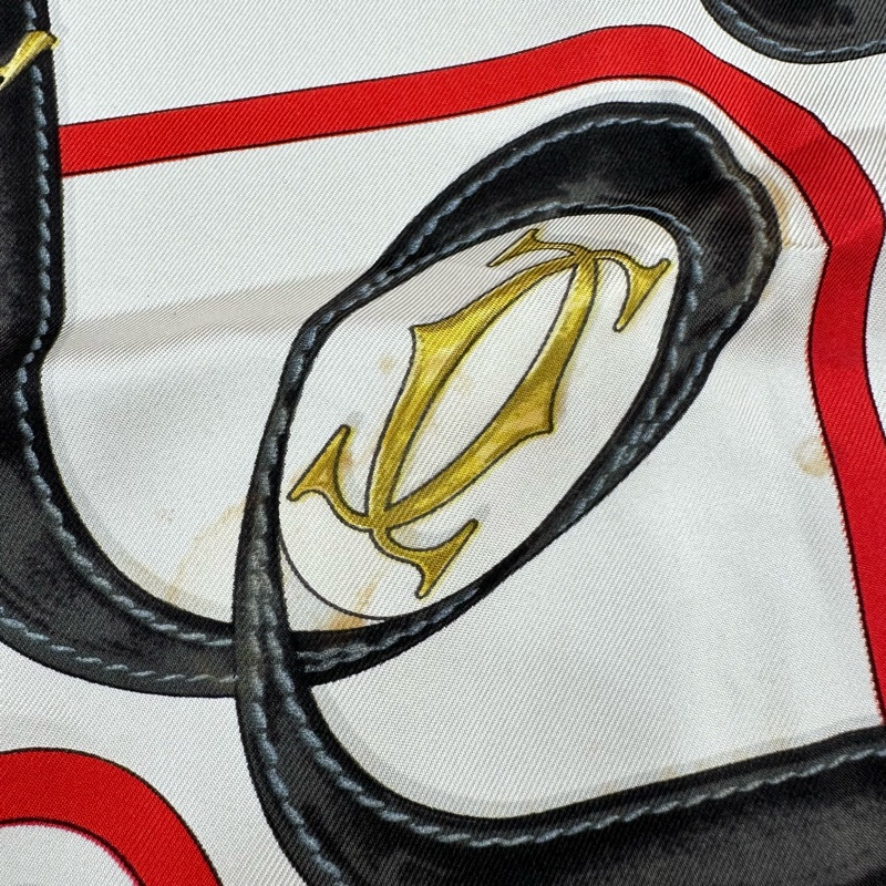 【赫蒂國際精品】 Cartier 卡蒂亞Must de Cartier 系列絲巾 vintage-13