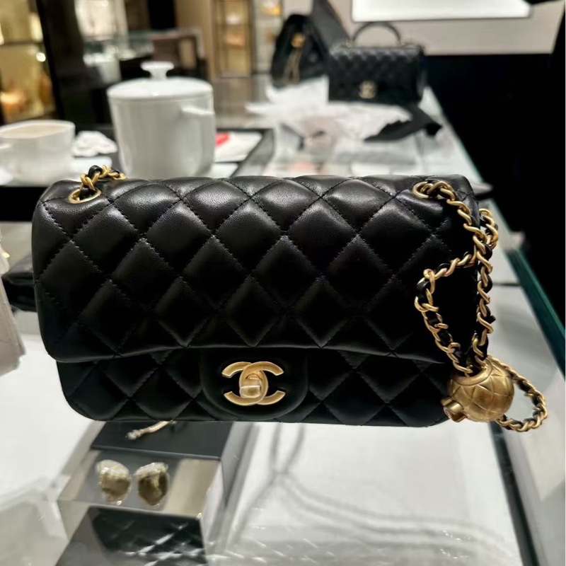 #全新全配🈶購證 #全網最低💰 #芯片款 香奈兒黑金金球Cf20大mini-4