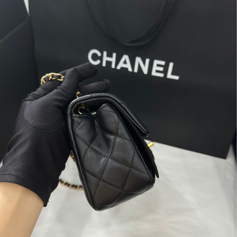 #全新全配🈶購證 #全網最低💰 #芯片款 香奈兒黑金金球Cf20大mini-7