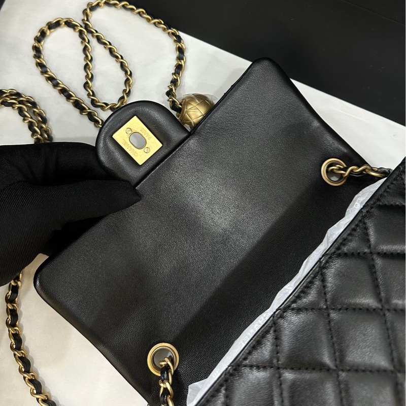 #全新全配🈶購證 #全網最低💰 #芯片款 香奈兒黑金金球Cf20大mini-9