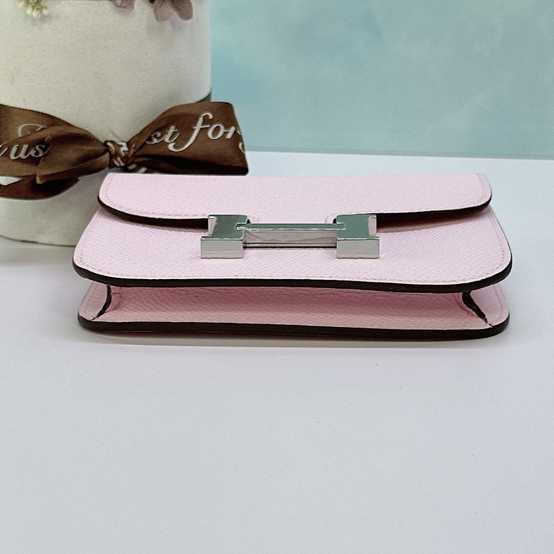 HERMES 全新Constance Slim 戀愛粉康康錢包-6