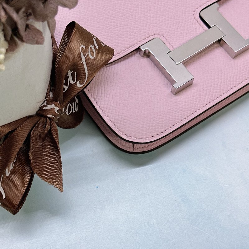 HERMES 全新Constance Slim 戀愛粉康康錢包-8