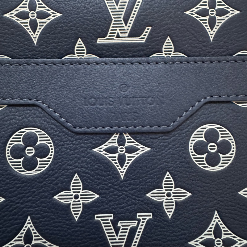 Louis Vuitton Trio M24753三合一壓紋老花郵差包-7