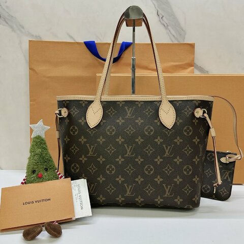 LV Neverfull PM Monogram 帆布托特包