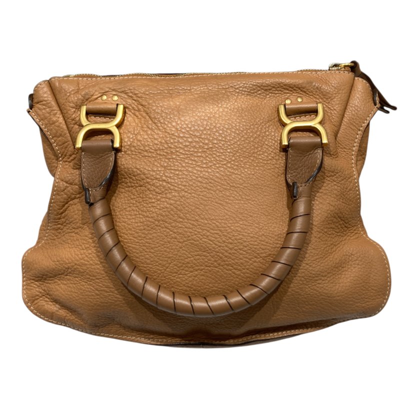 CHLOE 克蘿伊 MARCIE 牛皮 肩背包 淺棕色 金釦-1