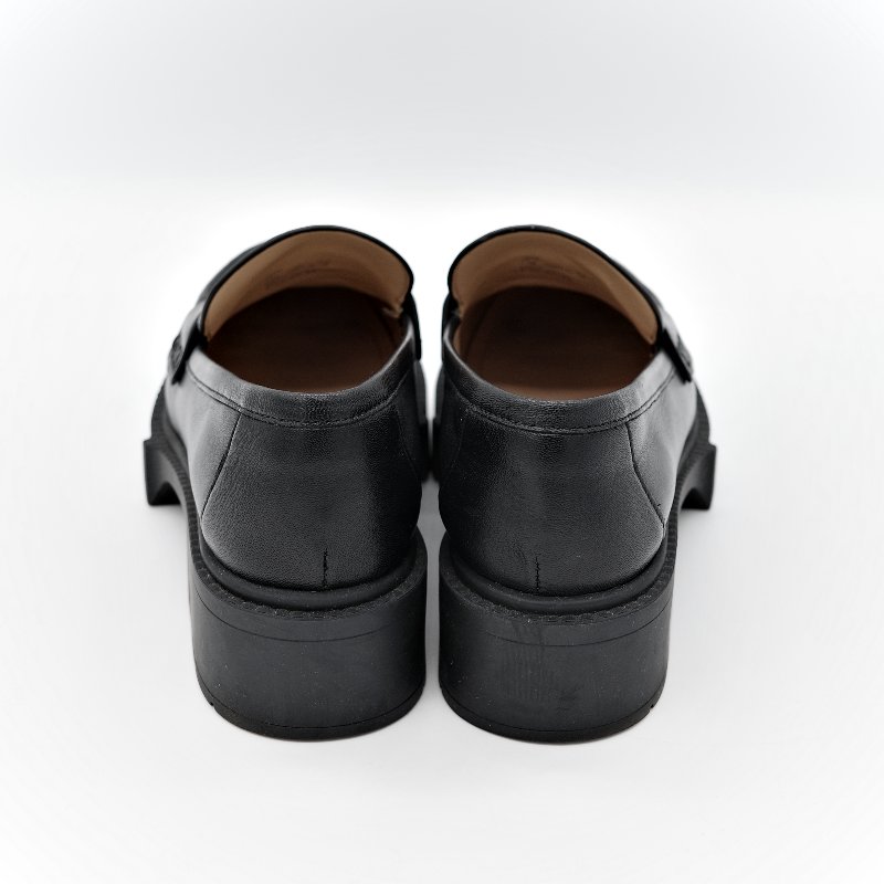 Coach 蔻馳 黑色 牛皮 霧面 Logo 樂福鞋 24.5cm EU38-4