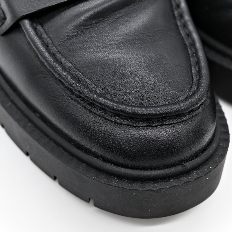 Coach 蔻馳 黑色 牛皮 霧面 Logo 樂福鞋 24.5cm EU38-7