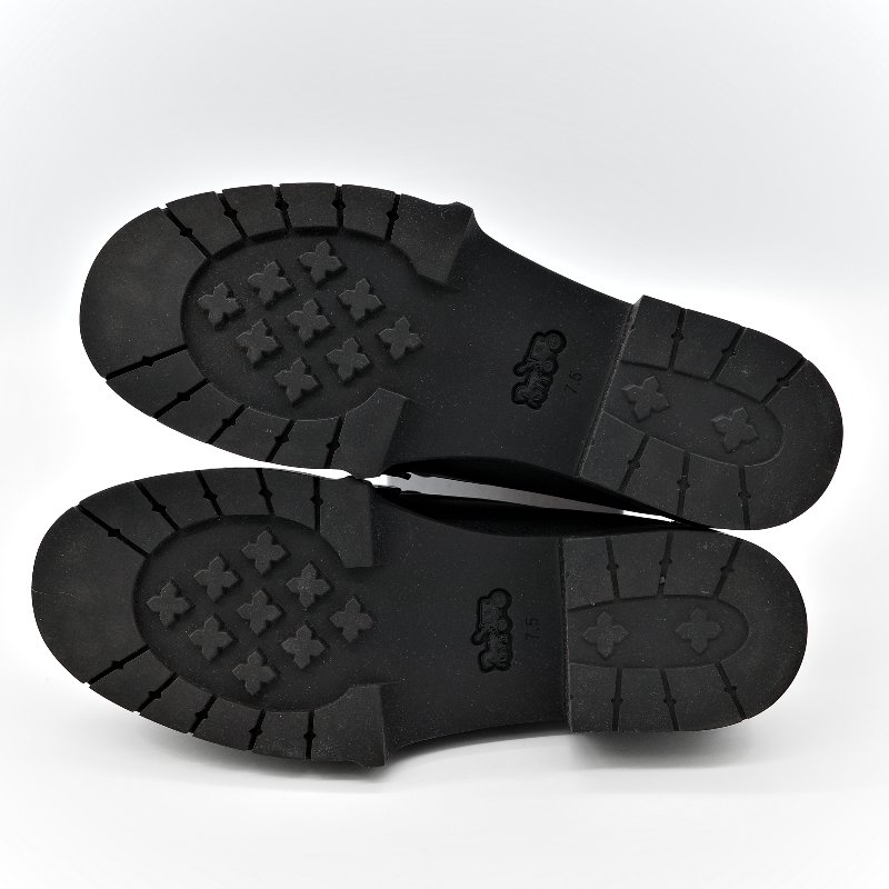 Coach 蔻馳 黑色 牛皮 霧面 Logo 樂福鞋 24.5cm EU38-20