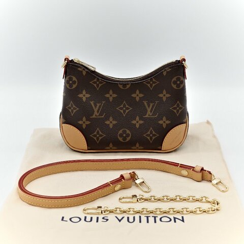 Louis Vuitton 路易威登 Nano Boulogne 棕色花紋 鏈條包 斜挎包