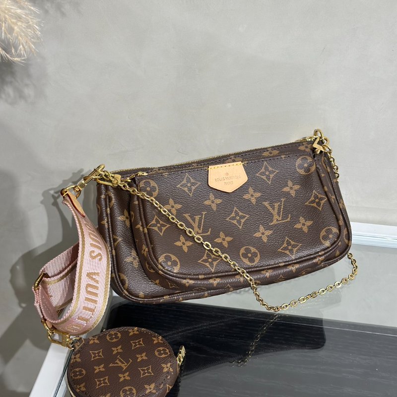 LOUIS VUITTON 五合一麻將包 - 粉-0