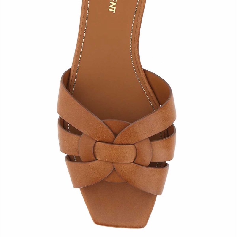 Saint Laurent 女士 TRIBUTE光滑穆勒涼鞋34 34.5 35 35.5 36 36.5 37 37.5 38 38.5 39 39.5 40 40.5 41 41.5 42碼-1