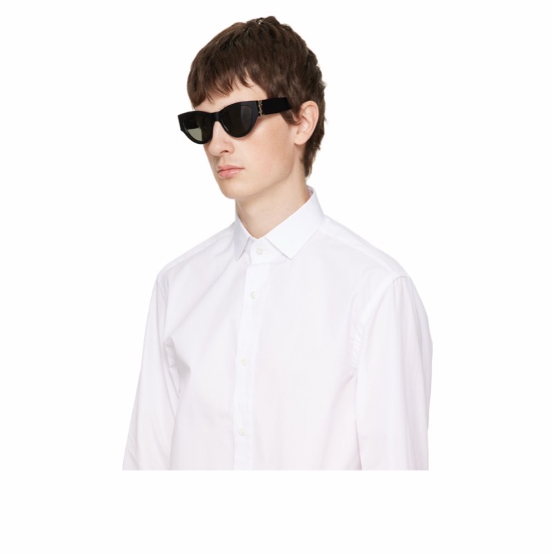 Saint Laurent 女士 SLM94 貓眼框太陽眼鏡53 均碼碼橋寬: 2cm; 鏡腿長: 14.5cm; 鏡片直徑: 5.3cm-1