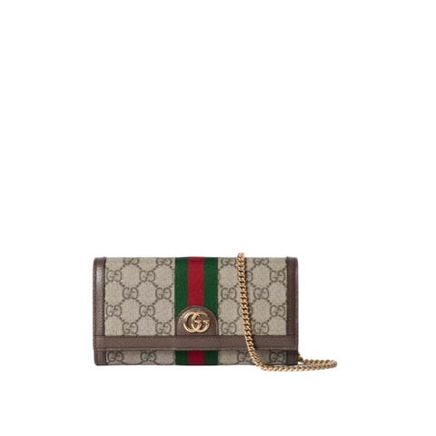 Gucci 女士 Ophidia 金屬鏈錢包均碼碼19cm*3.5cm*10cm