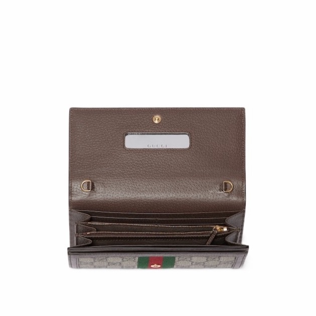 Gucci 女士 Ophidia 金屬鏈錢包均碼碼19cm*3.5cm*10cm-2