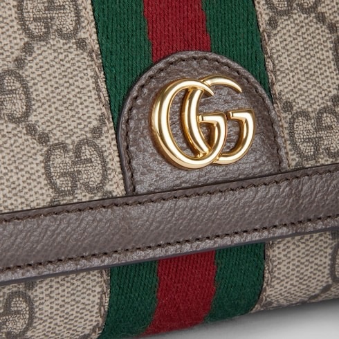 Gucci 女士 Ophidia 金屬鏈錢包均碼碼19cm*3.5cm*10cm-5
