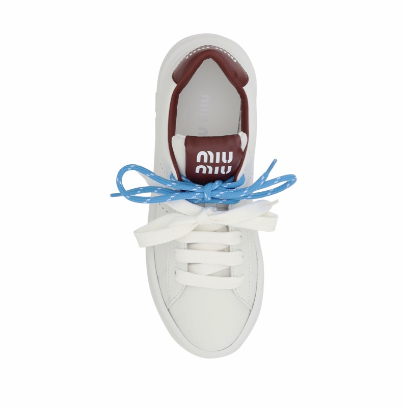 Miu Miu 女士 系帶低幫休閒鞋35.5 36 36.5 37 37.5 38 38.5 39 40碼-1