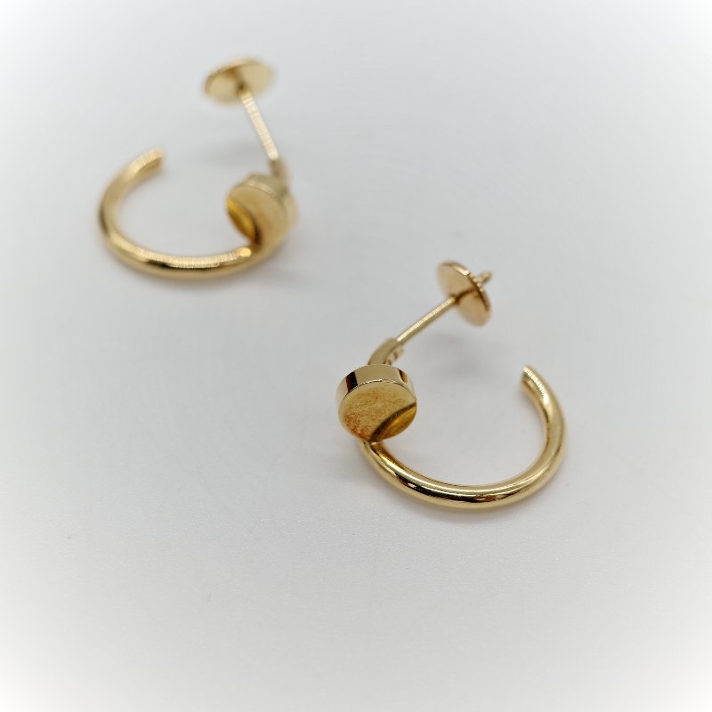 Cartier 卡地亞  Juste un Clou 18K金 釘子耳環-10