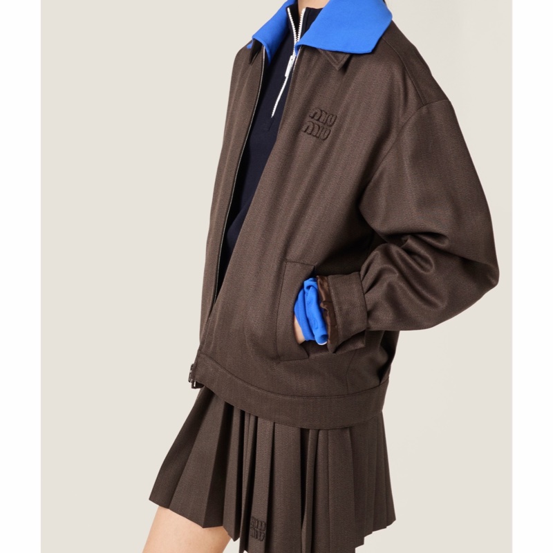 Miu Miu 女士 褶襇罩布迷你裙IT-36 IT-38 IT-40 IT-42 IT-44碼-4