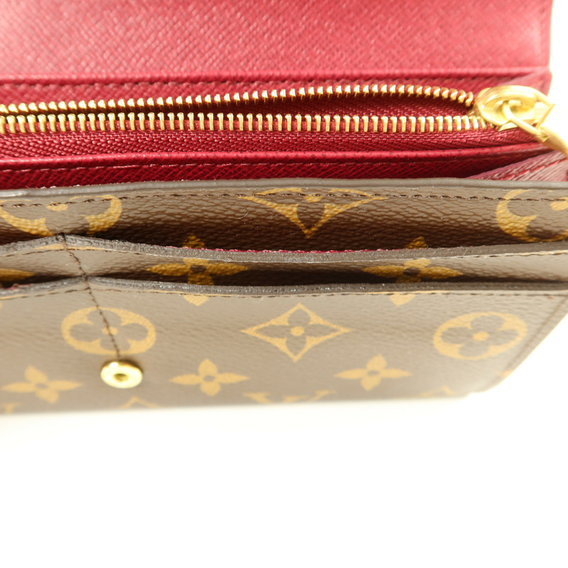 LOUIS VUITTON Monogram Sarah Wallet長錢包-14