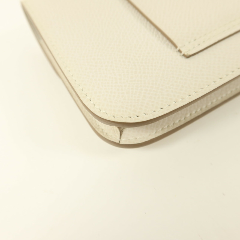 HERMES Epsom皮革Constance Slim錢包Blanc-13