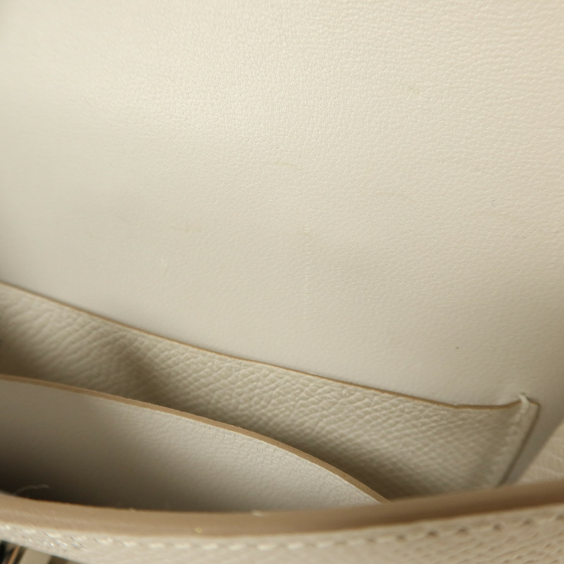 HERMES Epsom皮革Constance Slim錢包Blanc-15
