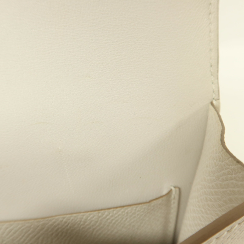 HERMES Epsom皮革Constance Slim錢包Blanc-17