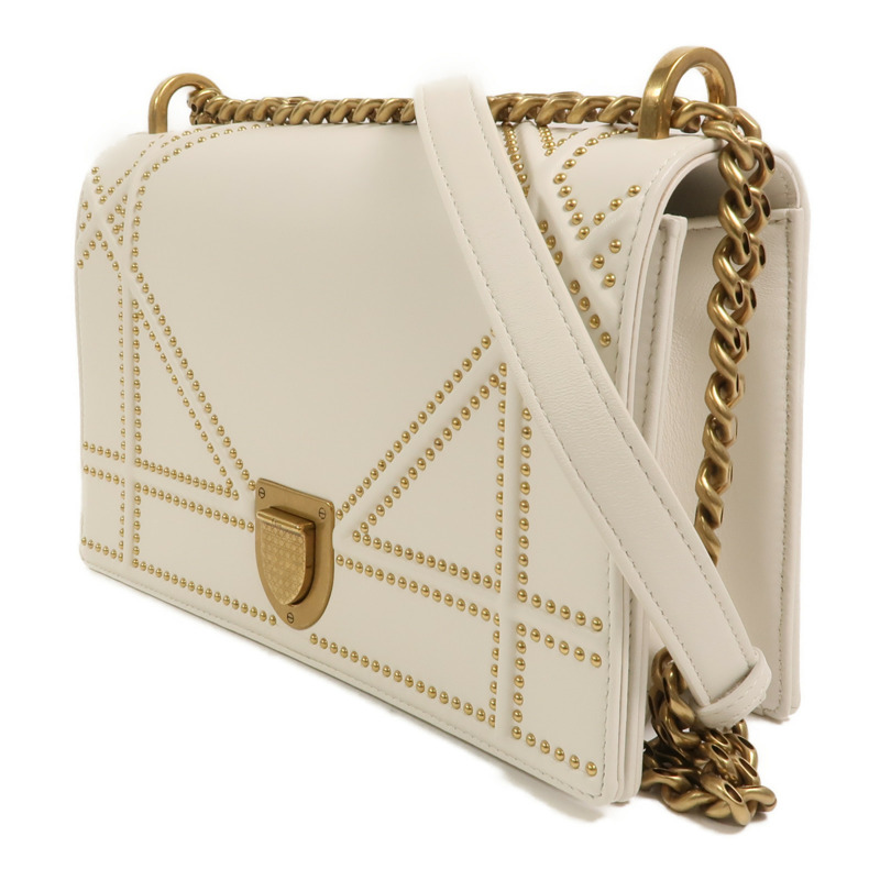 Dior 牛皮皮革Shoulder Bag鏈帶肩背袋-2